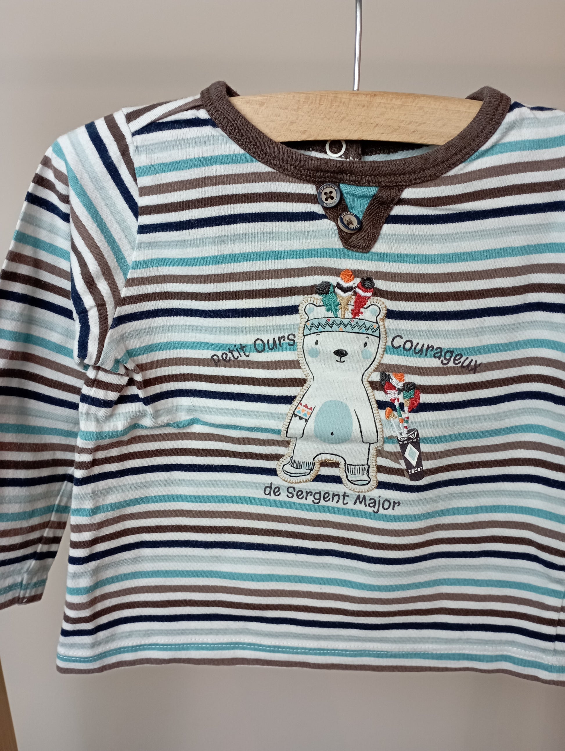 Longsleeve met beer 74 Sergent Major