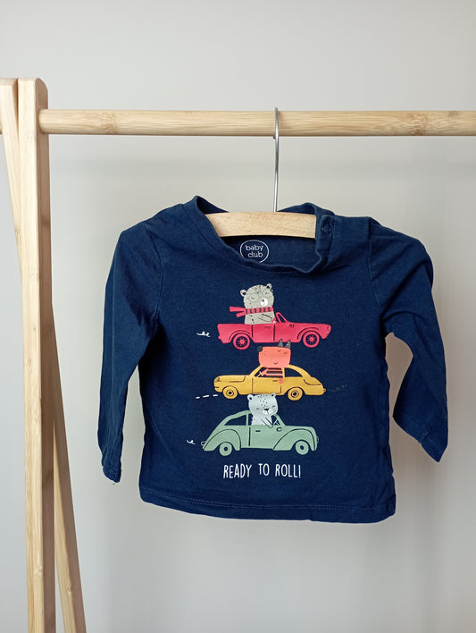 Longsleeve met auto's 74 C&A