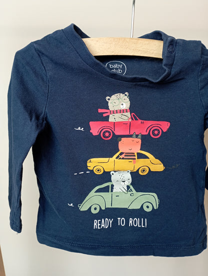 Longsleeve met auto's 74 C&A