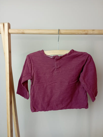 Longsleeve met wasbeer 74 Zara