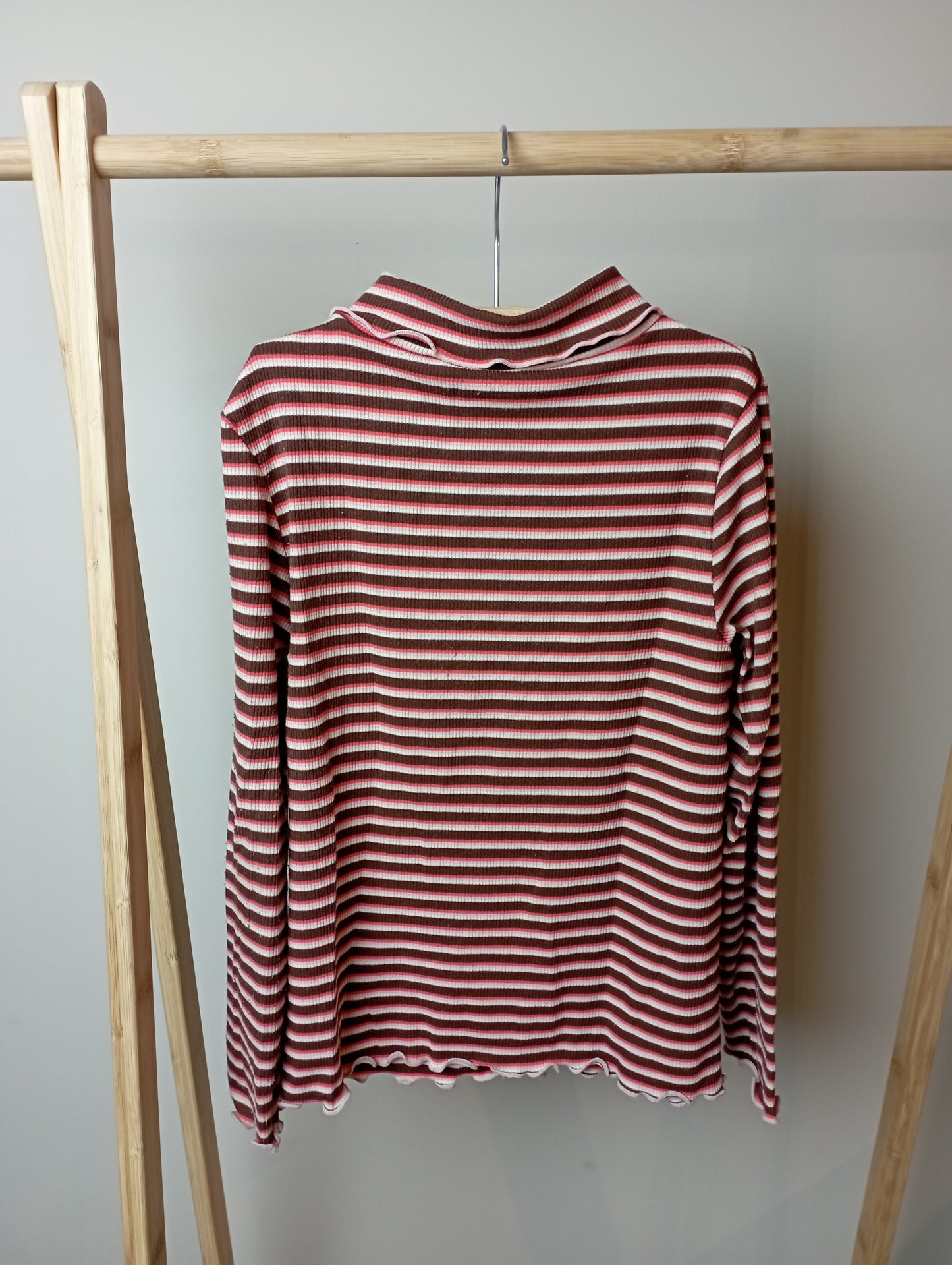 Gestreepte longsleeve met rolkraag 122 JBC/Kaatje