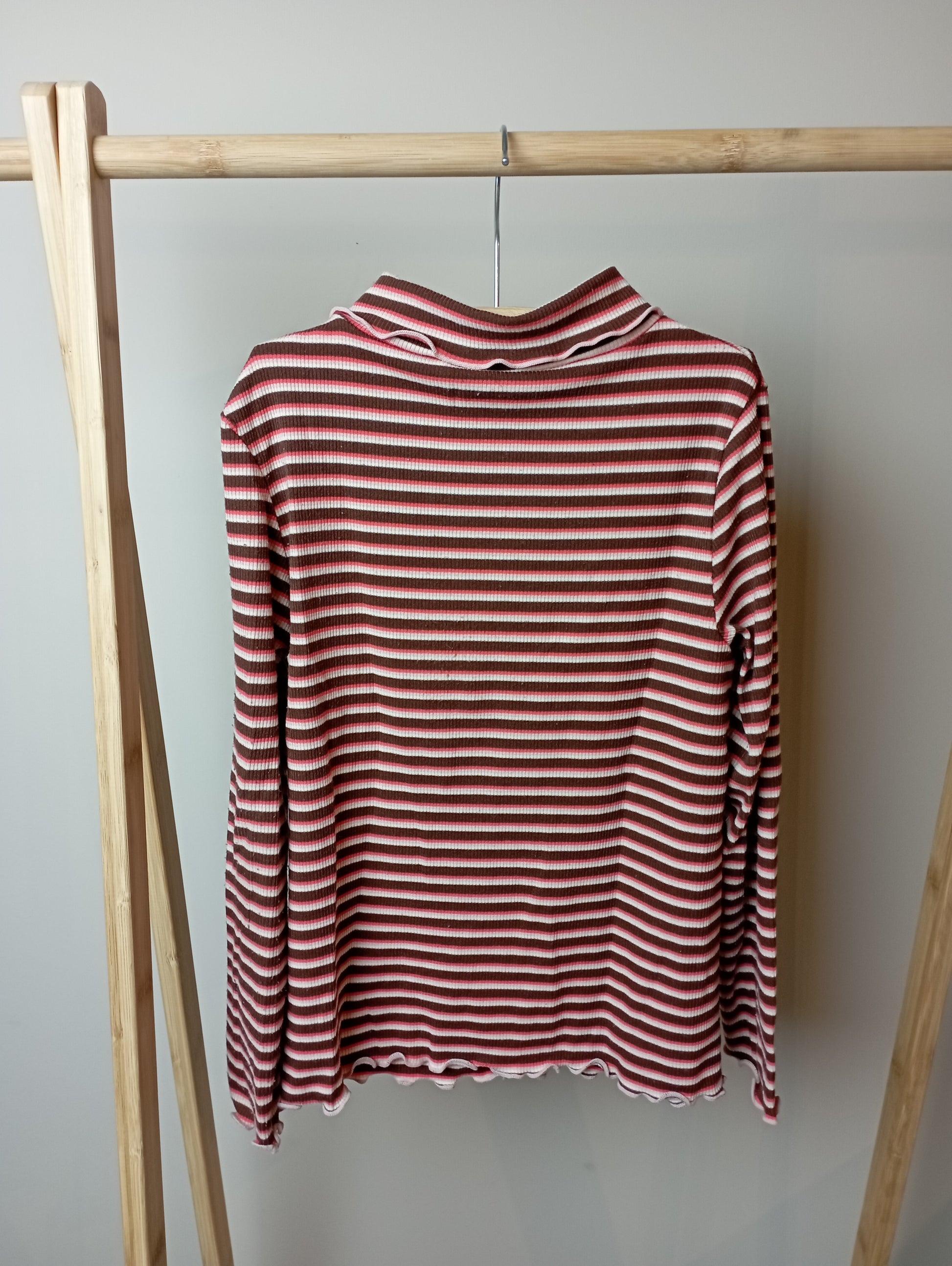 Gestreepte longsleeve met rolkraag 122 JBC/Kaatje
