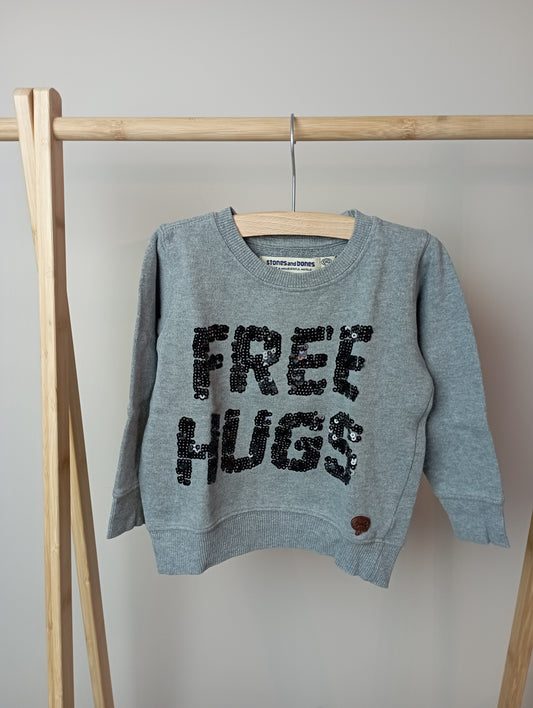 Trui "Free hugs" 92 Stones and Bones