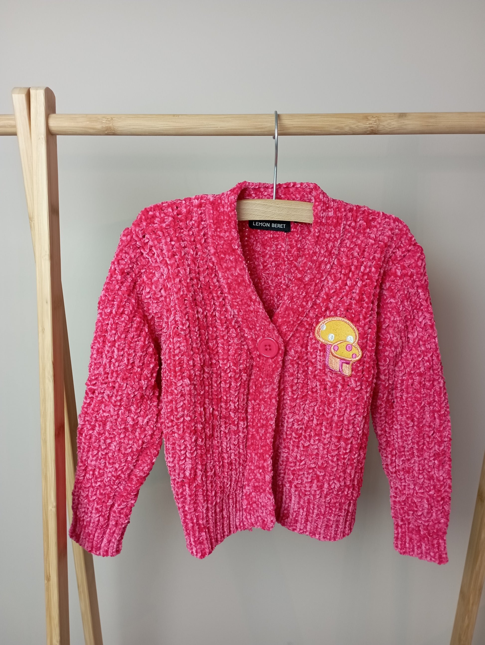 Gebreide trui met paddenstoelen 98 Lemon Beret