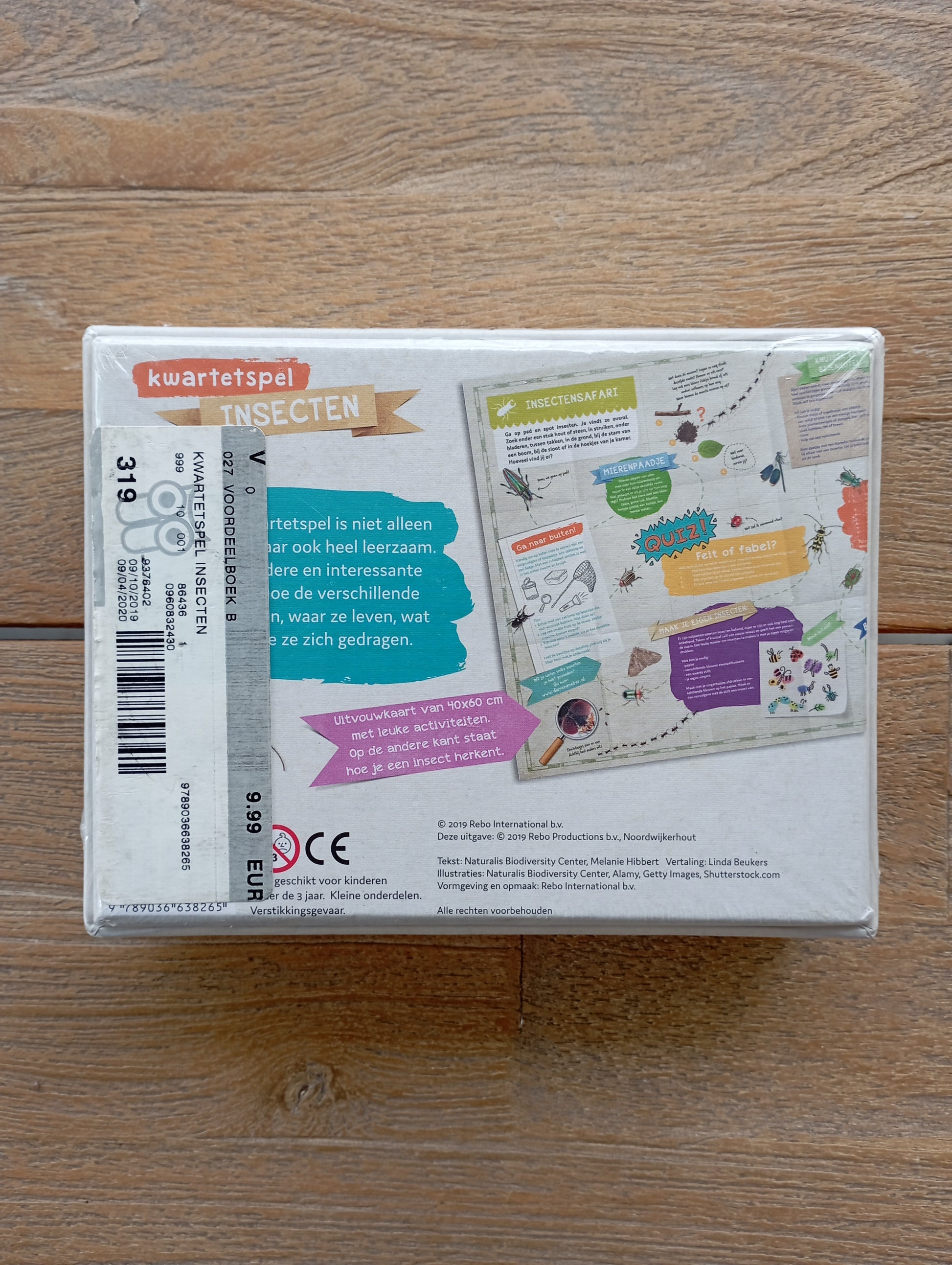Kwartetspel: Insecten - Rebo