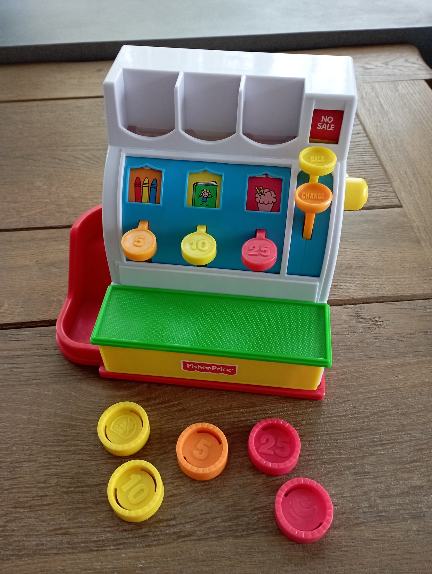 Kassa met muntjes Fisher Price