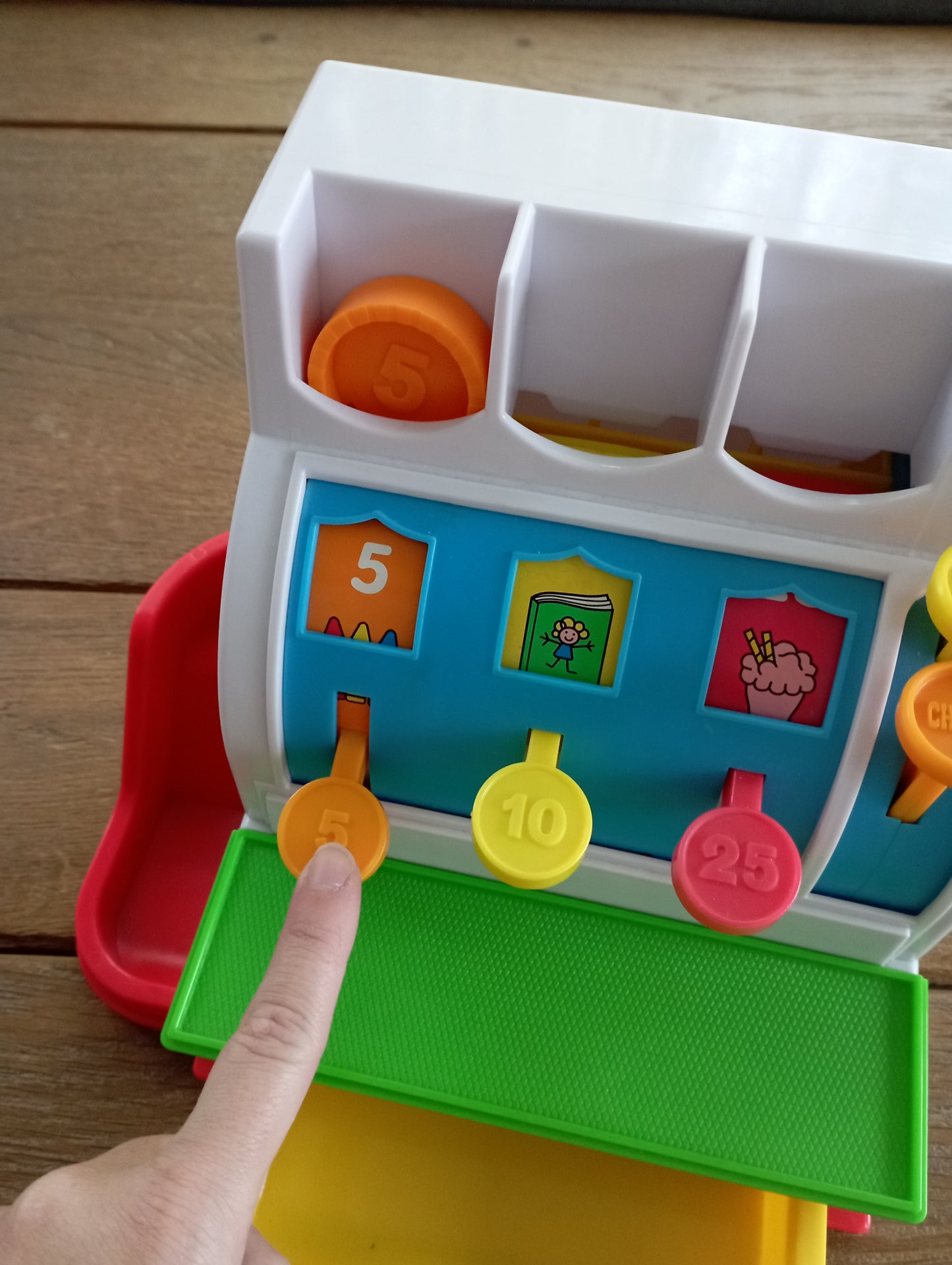 Kassa met muntjes Fisher Price
