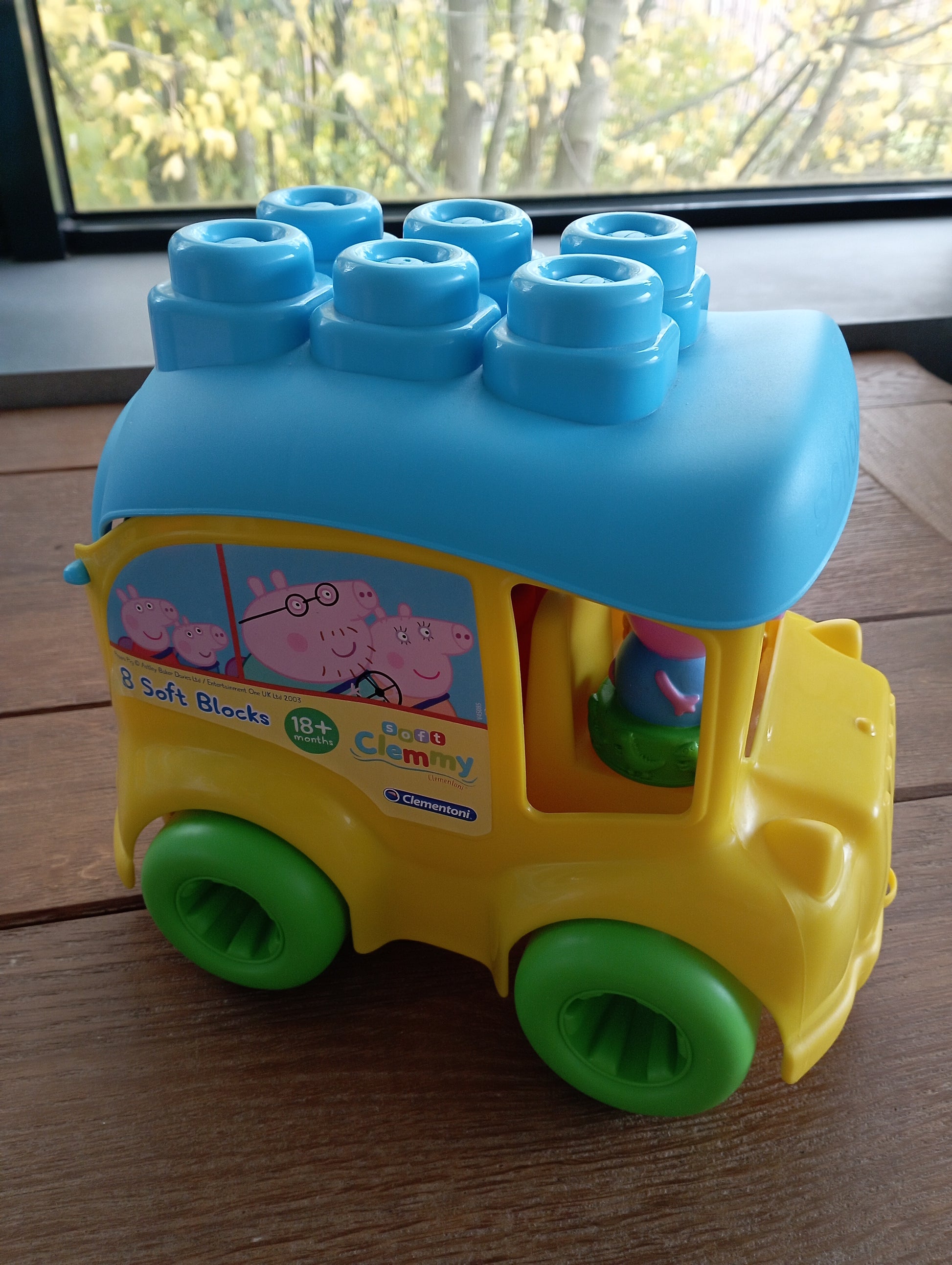 Peppa Pig bus met blokken Clementoni