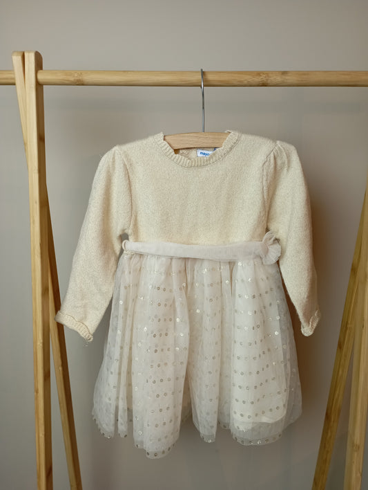 Jurkje met gouden glinster 18m Mayoral