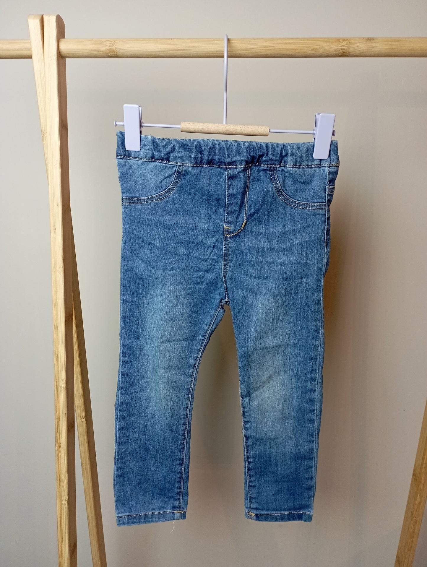 Jeansbroek met elastiek 92 H&M