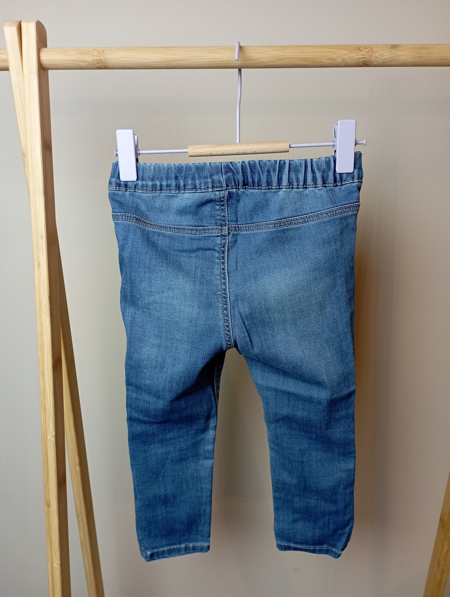 Jeansbroek met elastiek 92 H&M