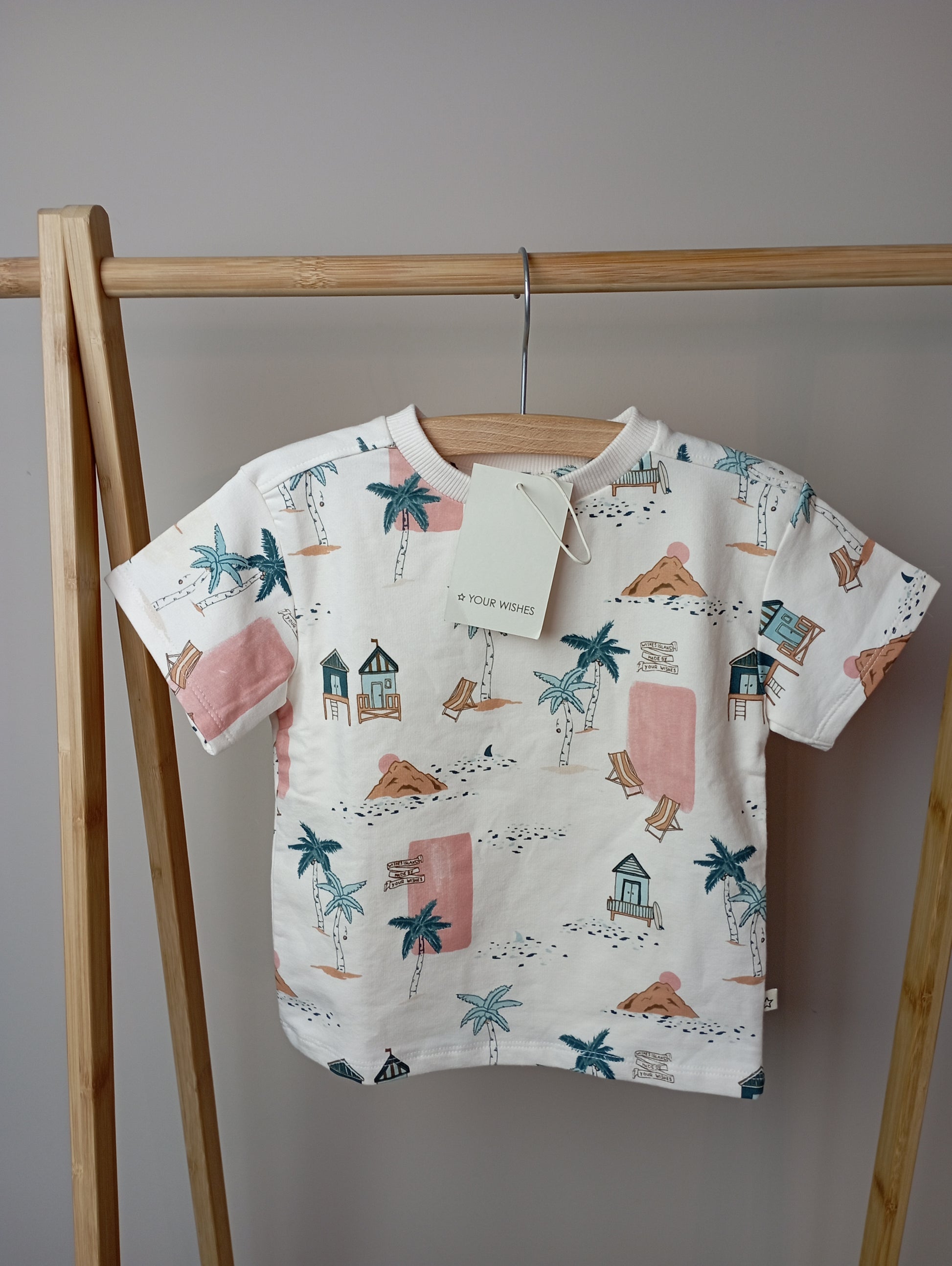 T-shirt met palmbomen 86 Your Wishes