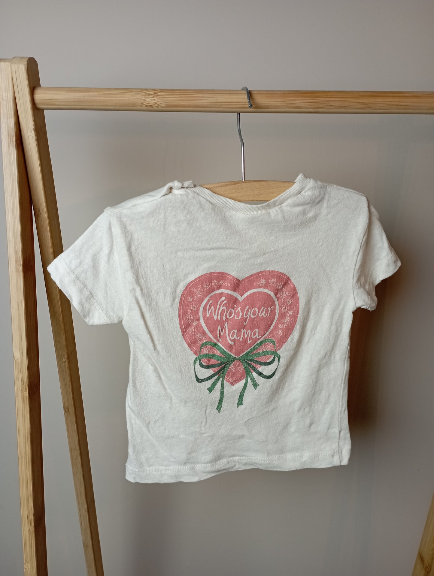 Shirt "Who's your mama" 9m Konges Slojd