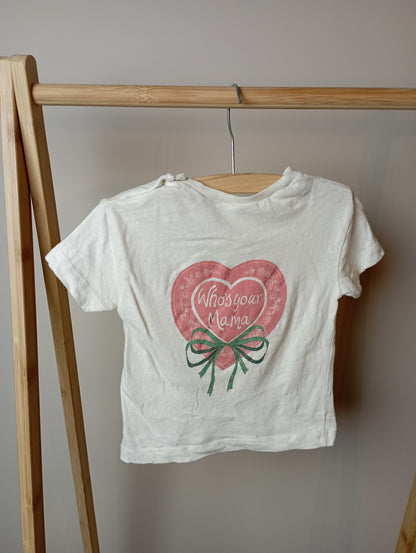 Shirt "Who's your mama" 9m Konges Slojd