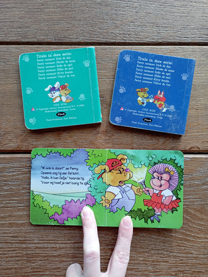 Setje mini kartonboekjes Flash