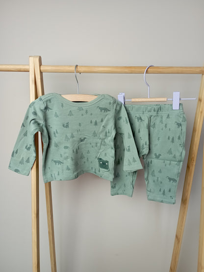Pyjama met bosdieren 68 C&A