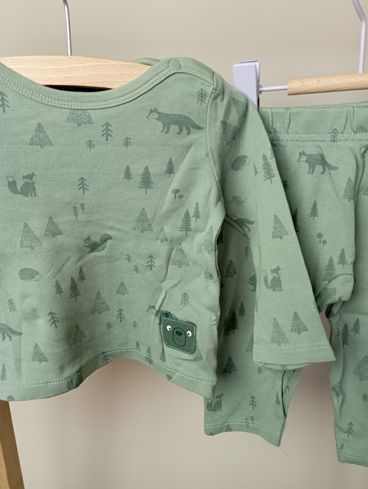 Pyjama met bosdieren 68 C&A