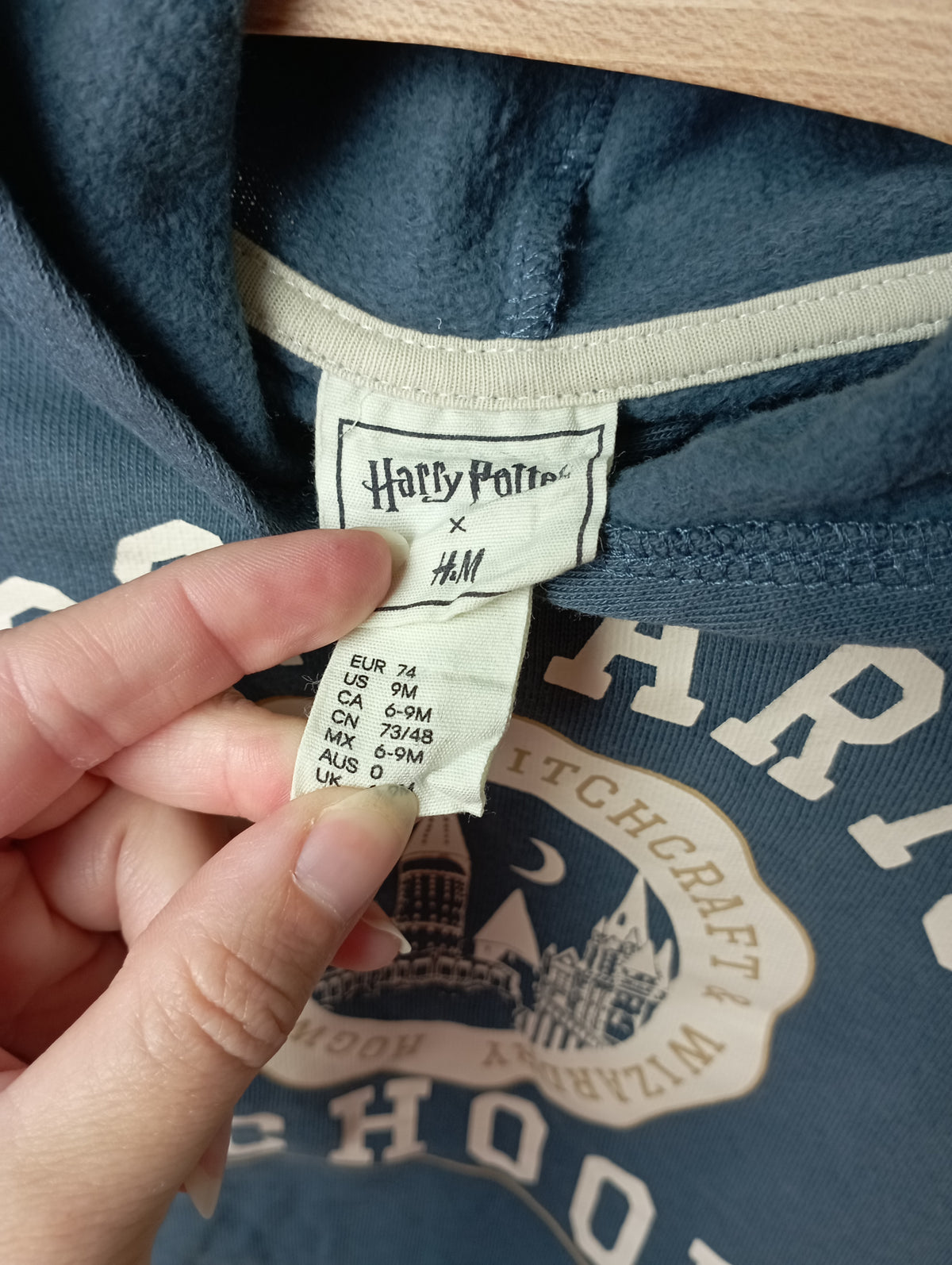 Comfy setje "Hogwarts School" 74 Harry Potter X H&M