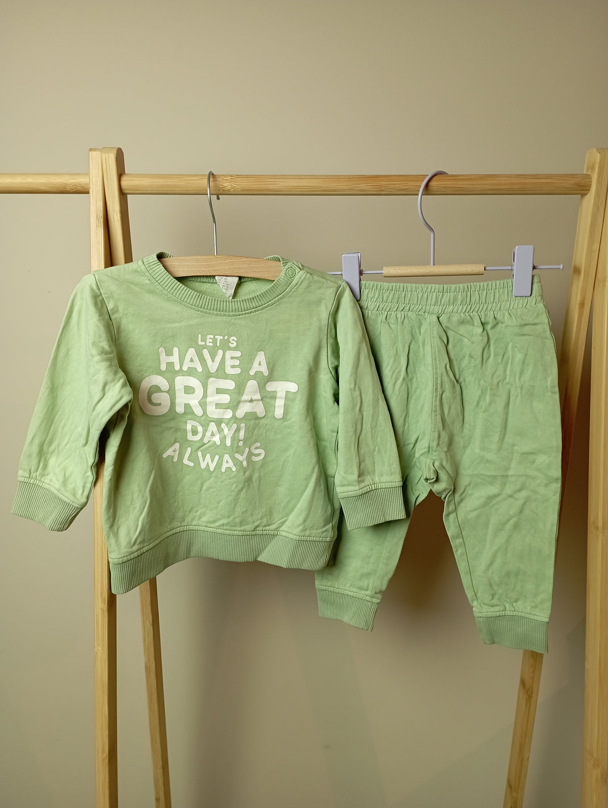 Setje "Let's have a great day! Always" 80 H&M