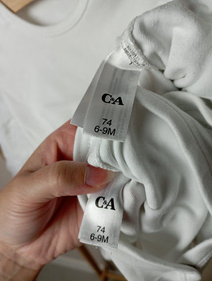 Setje rompers 74 C&A