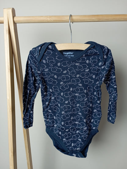 Romper met olifanten 74/80 Lupilu