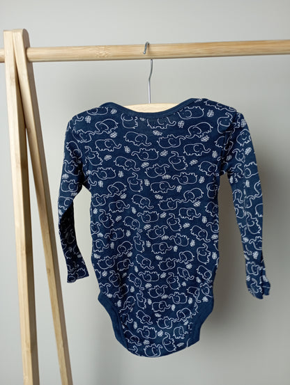 Romper met olifanten 74/80 Lupilu