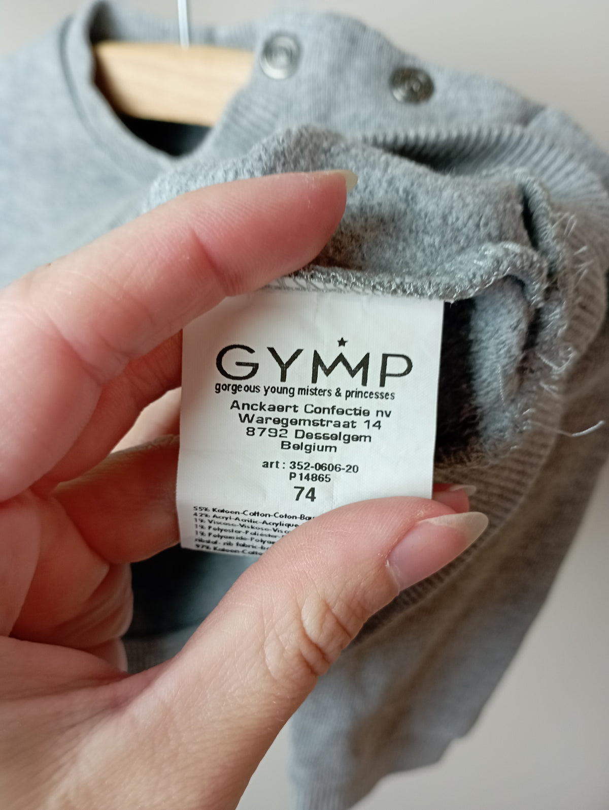 Trui "Follow me" 74 GYMP
