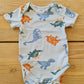 Romper met dino's 50 Hema