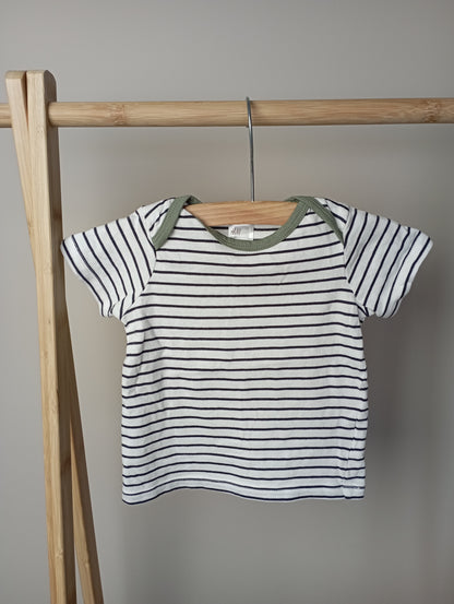 T-shirt met strepen 62 H&M